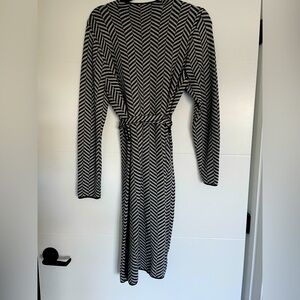 Ann Taylor tie-waist winter dress